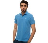 Barbour Tartan Pique Polo Shirt - Blue, Blue, Size M, Men Blue