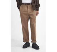 Barbour Mens Washed Stretch Twill Relaxed Fit Trouser in Stone. B147