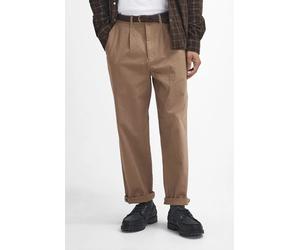 Barbour Mens Washed Stretch Twill Relaxed Fit Trouser in Stone. B147