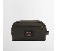Barbour Mens Wax Washbag - Olive - Size: One Size