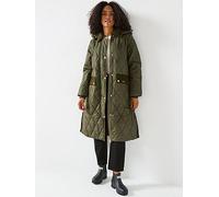 Barbour Meredith Quilted Jacket - Green, Green, Size 8, Women Green