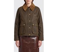 BARBOUR Modern Spey Cropped Waxed Cotton Jacket with Velvet Collar - Size: 10 - female