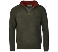 Barbour Nelson Essential Half Zip Jumper Seaweed Medium, Green