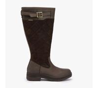 Barbour Oak Waterproof Brown leather Womens knee-high boots LFO0736-BR11 in a Plain Leather in Size 7
