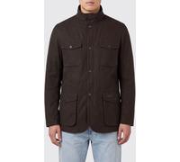BARBOUR Ogston Windproof Waxed Cotton Jacket with High Neck and Patch Pockets - Size: M - male