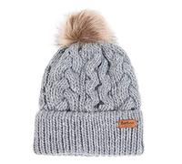 Barbour PENSHAW Womens Pom-Pom Beanie Grey