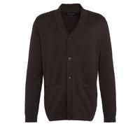Barbour Pima Cotton V-Neck Cardigan - L, Bitter Chocolate