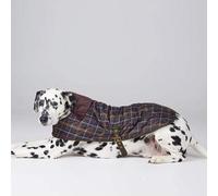 Barbour Quilted Classic Tartan Dog Coat - Brown Check - Size: Small - Dog Jackets