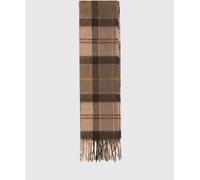 BARBOUR Rectangular Tartan Wool and Cashmere Scarf with Fringes - Size: OS - female