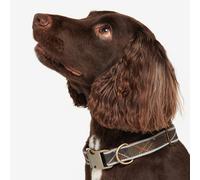 Barbour Reflective Tartan Dog Collar - Brown Check - Size: Medium