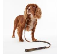 Barbour Reflective Tartan Dog Lead - Brown Check