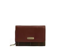 Barbour Rosa leather tartan zip wallet - Brown OS