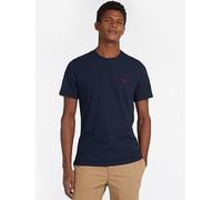 Barbour Short Sleeve Essential Sports Logo T-Shirt, Navy, Size M, Men Navy