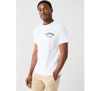 Barbour Short Sleeve Preppy Chest Logo T-Shirt, White, Size S, Men White
