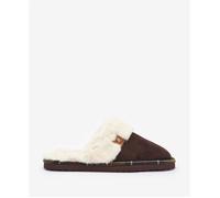 Barbour Claudia Mule Slippers - Brown, Brown, Size 4, Women Brown
