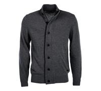 Barbour Sweater With Zip And Buttons Patch MKN0731CH51 Color Gray