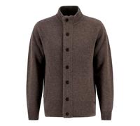 Barbour Sweater With Zip And Buttons Patch MKN0731CH51ST52 Color Dark Stone