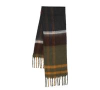 Barbour tartan-check knit scarf - Green One Size