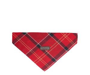 Barbour Tartan Dog Bandana Cardinal Tartan