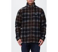 BARBOUR Tartan Pattern Fleece Jacket with High Neck and Zip Closure - Size: L - male