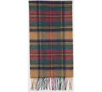 BARBOUR Tartan Pattern Scarf in Wool and Cashmere Blend with Fringed Edges - Size: OS - male