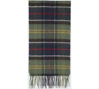 BARBOUR Tartan Pattern Wool and Cashmere Blend Scarf with Fringed Hem - Size: OS - male