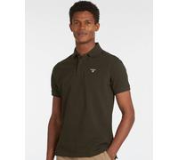 Tartan Pique Polo Shirt Forest Green S