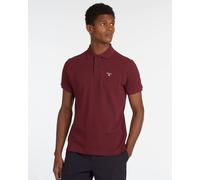 Barbour Tartan Pique Mens Polo - Ruby - Ruby - M