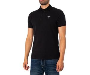 Barbour Tartan Pique Polo Black Black S