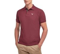Barbour Tartan Pique Polo Ruby Maroon M