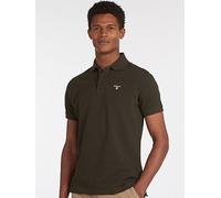 Tartan Pique Polo Shirt Forest Green S