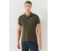 Barbour Tartan Pique Polo Short Sleeve Shirt, Dark Green, Size 2Xl, Men Dark Green