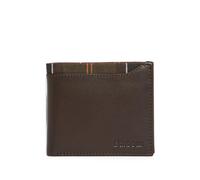 Barbour tartan-trim leather wallet - Brown OS