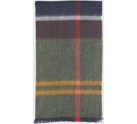 BARBOUR Tartan Wool Scarf with Fringed Edges - Size: OS - female
