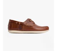 Barbour Wake Mens Boat Shoes Cognac - Tan Suede - Size UK 8