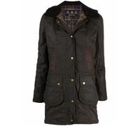 Barbour wax-coated buttoned-up coat - Green 12-16