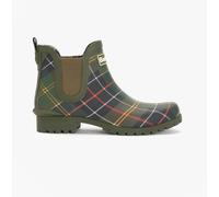 Barbour WILTON Womens Ankle Wellington Boots Classic Tartan - UK 8