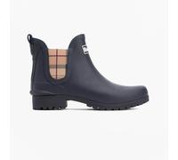 Barbour WILTON Womens Chelsea Wellies Navy/Hessian - UK 4