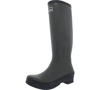 Barbour Womens Abbey Tall Rubber Rain Walking Fashion Back Logo Wellingtons - Olive - 7