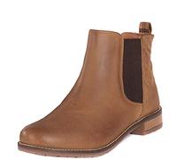 Barbour Womens Abigail Leather Casual Elastic Pull On Winter Ankle Boots - Cognac - 3