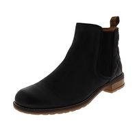 Barbour Womens Abigail Leather Winter Casual Low Heel Smart Ankle Boots - Black - 3