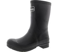 Barbour Womens Banbury Rubber Mid-Cut Rain Walking Back Logo Wellingtons - Black - 5