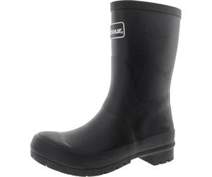 Barbour Womens Banbury Rubber Mid-Cut Rain Walking Back Logo Wellingtons - Black - 5