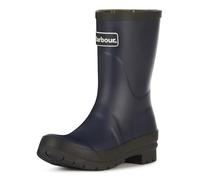 Barbour Womens Banbury Rubber Mid-Cut Rain Walking Back Logo Wellingtons - Navy - 7