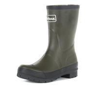Barbour Womens Banbury Rubber Mid-Cut Rain Walking Back Logo Wellingtons - Olive - 8