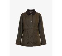 Barbour Womens Barbour Beadnell® Waxed-Cotton Jacket Olive 8