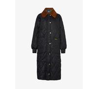 Barbour Womens Black Sage Tartan Re-engineered Marsett Recycled-polyester Jacket 8