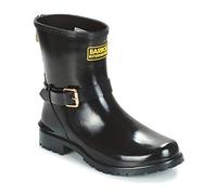 Barbour Womens Mugello Winter Snow Waterproof Rubber Rain Ankle Boots - Black - 5