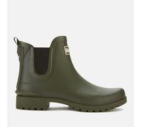 (UK 7) Barbour WILTON Womens Chelsea Wellington Boots Olive