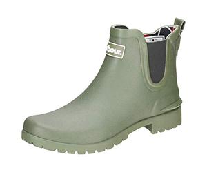 Barbour Women's Wilton Chelsea Welly Rain Boot, Olive, 8 UK